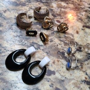 Lot of 5 vintage earrings